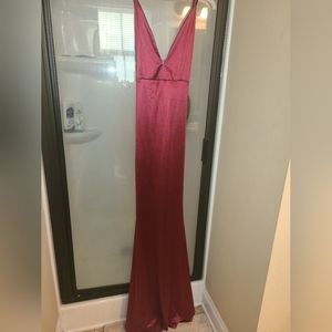 Burgundy formal dress